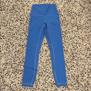 lululemon Wunder Train High Rise Tight 25” in blue nile